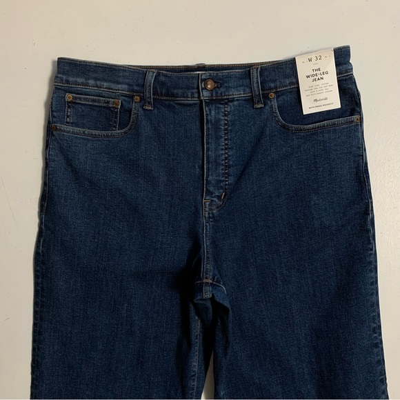 Madewell The Wide-Leg Jean in Patterson Wash Size 32 FLAW - Picture 4 of 17